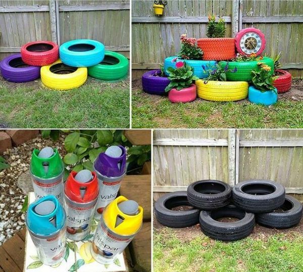 Garten recycling ideen