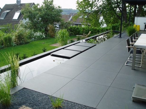 Gartengestaltung modern mit wasser