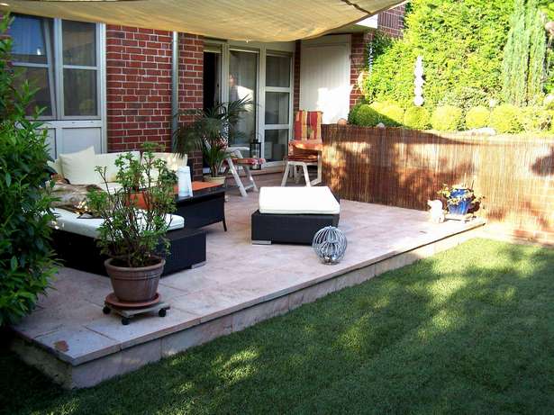 Kleiner garten mit terrasse gestalten