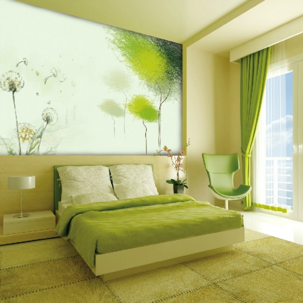 Schlafzimmer gestalten grün