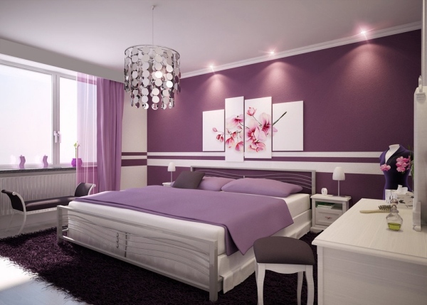 Schlafzimmer gestalten mit farbe