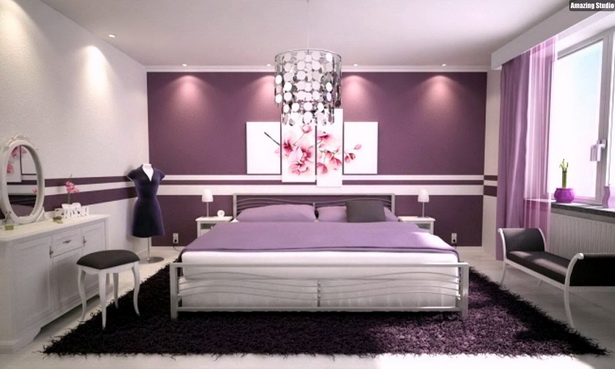 Schlafzimmer ideen lila