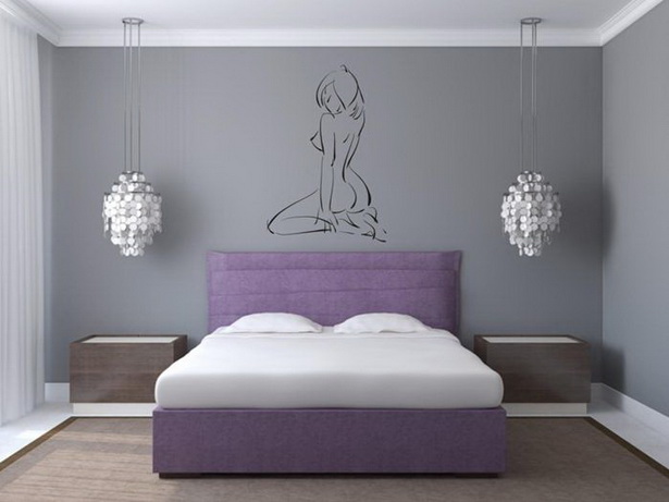 Wandgestaltung mit farbe schlafzimmer