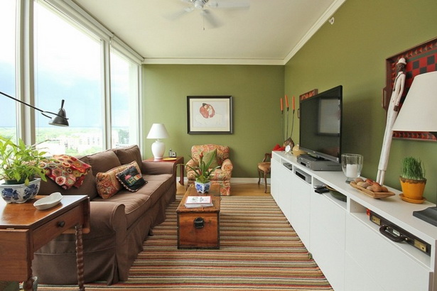 Wohnzimmer gestalten grün