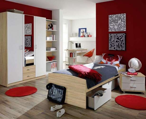 Jugendzimmer mädchen rot