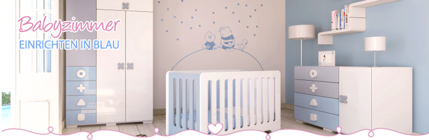 Babyzimmer blau grau