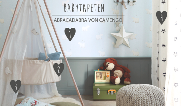 Babyzimmer tapete gestaltung