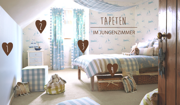 Babyzimmer tapete junge