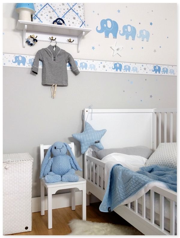 Babyzimmer tapete junge