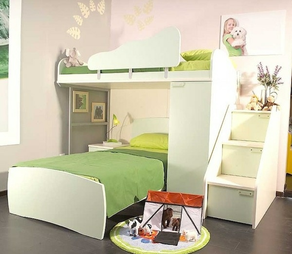 Kinderzimmer komplett mit etagenbett