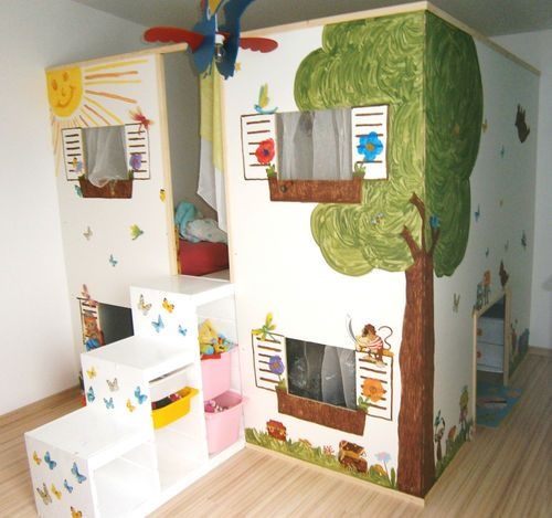 Kinderzimmer mit 2 betten