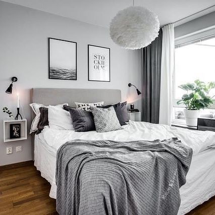 Schlafzimmer gestalten grau weiß