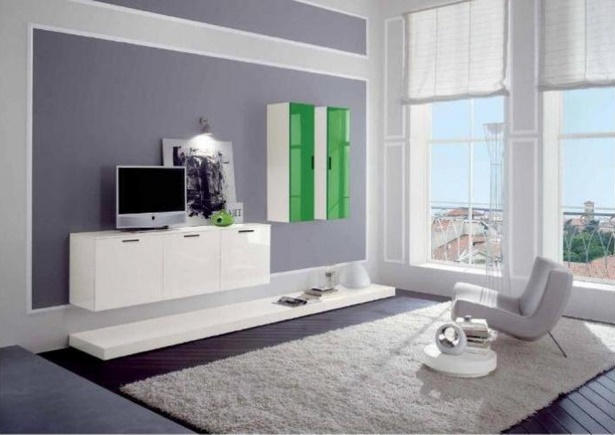 Wandfarben wohnzimmer modern