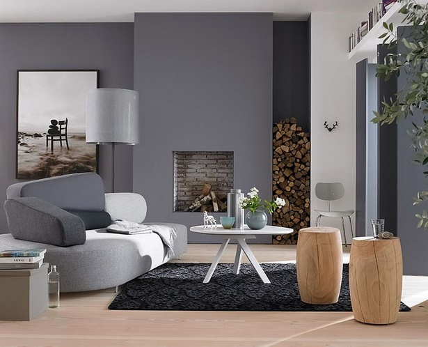 Wandfarben wohnzimmer modern