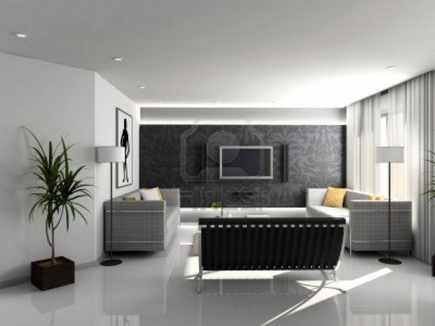 Wohnzimmer weiß modern
