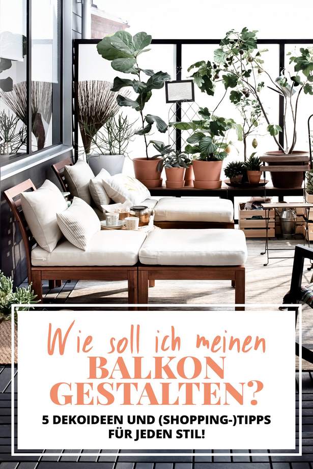 Balkon schön dekorieren