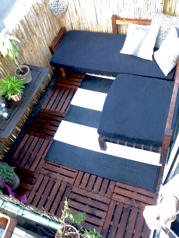 Outdoor lounge für kleine balkone