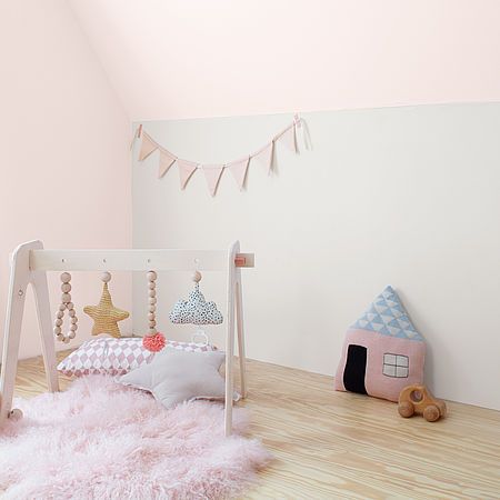 Babyzimmer rosa beige