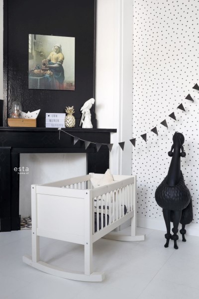 Babyzimmer schwarz weiß