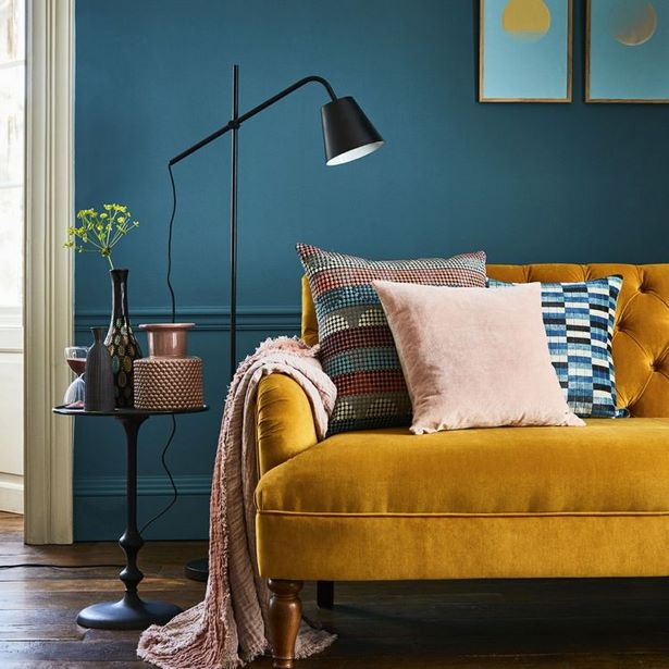 Gelbes sofa welche wandfarbe