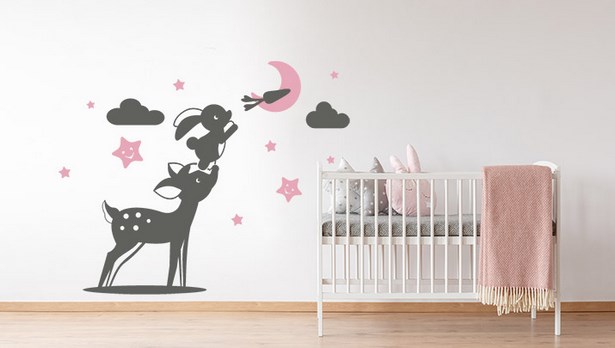 Wandgestaltung babyzimmer selber machen