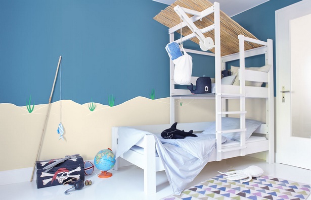 Kinderzimmer blaue wand