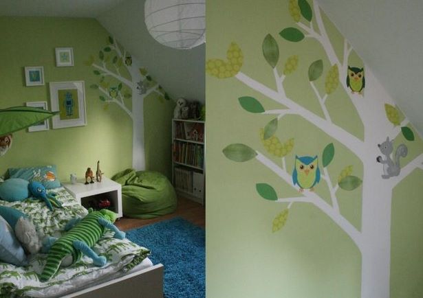 Kinderzimmer grün streichen