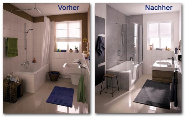 Badezimmer vorher nachher