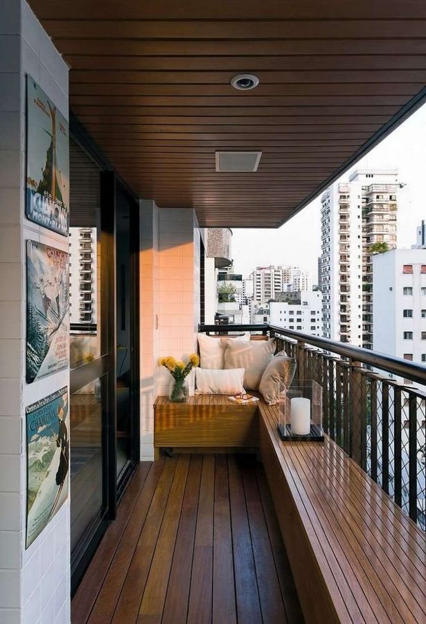 Kleine sitzbank für balkon