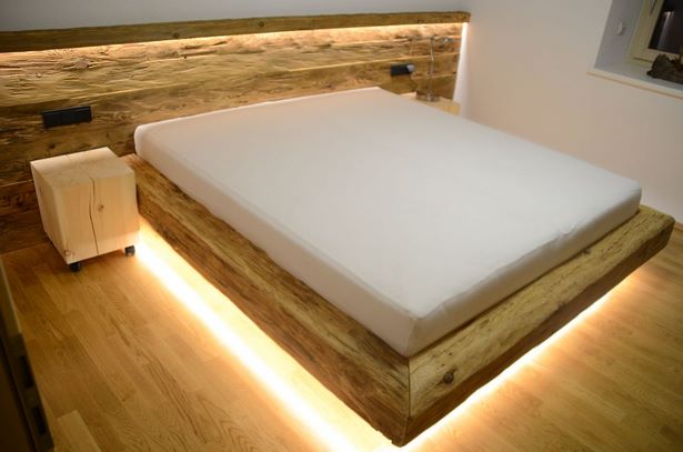 Moderne schlafzimmer aus holz