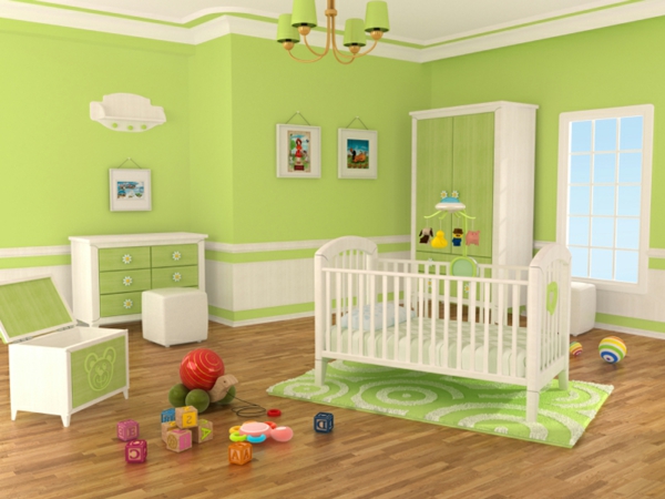 Kinderzimmer wandgestaltung farbe