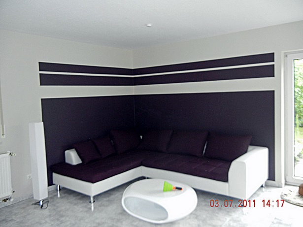 Farbliche wandgestaltung wohnzimmer