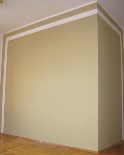 Wandgestaltung wohnzimmer farbe
