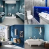 Badezimmer fliesen ideen blau