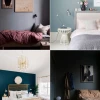 Schlafzimmer grün blau