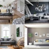 Wandgestaltung wohnzimmer grau weiß