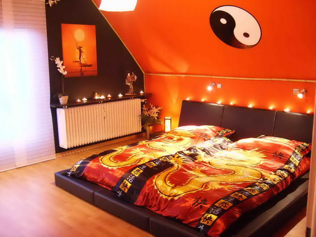 Japanisches schlafzimmer