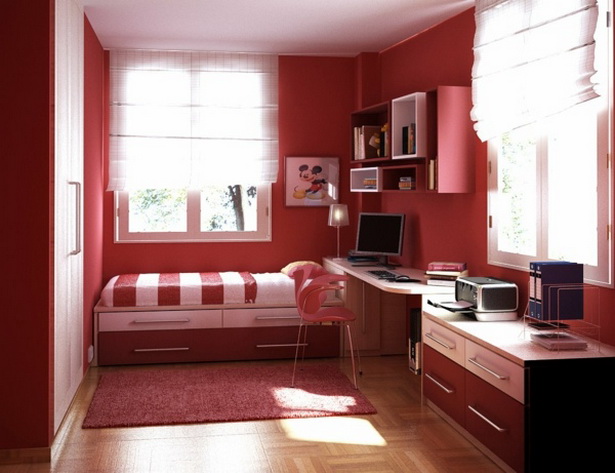 Jugendzimmer rot