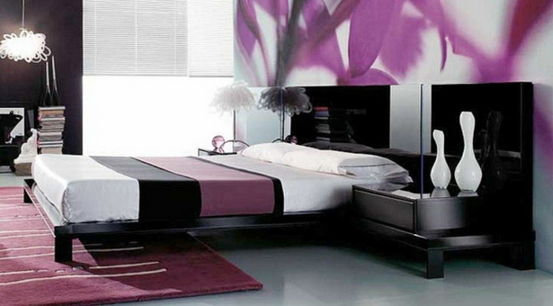 Schlafzimmer lila