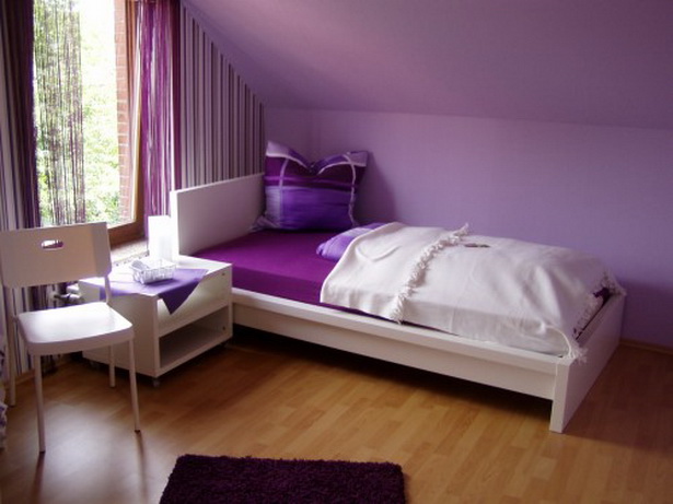 Schlafzimmer lila