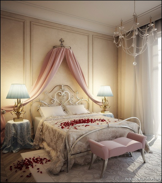 Schlafzimmer romantisch gestalten