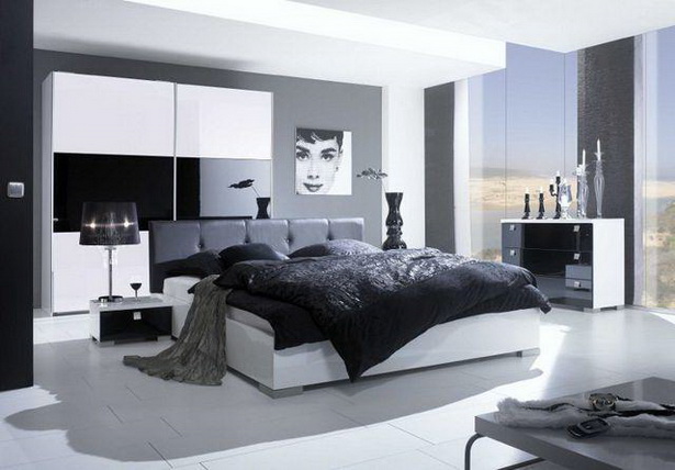 Schwarz weiß schlafzimmer