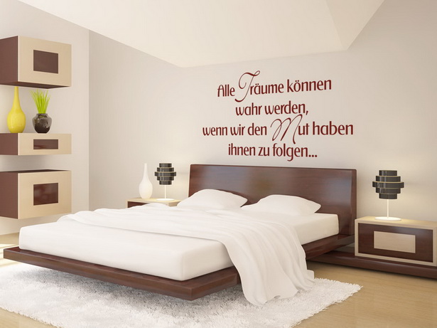 Wanddeko schlafzimmer