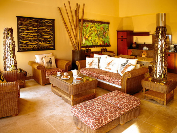 Wohnzimmer afrika style