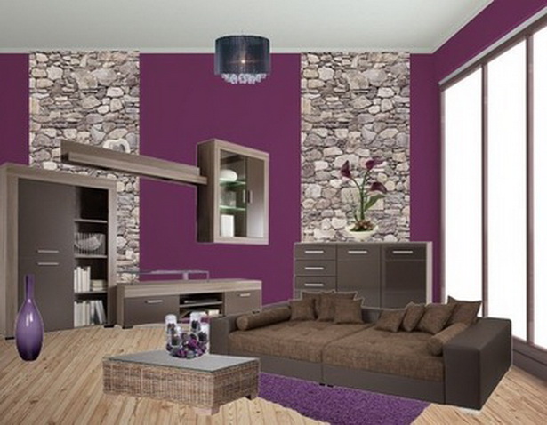 Wohnzimmer lila