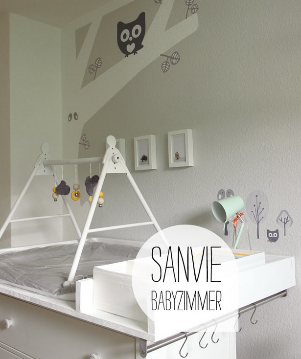 Babyzimmer wände gestalten ideen