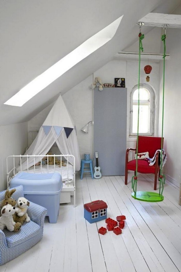 Kinderzimmer mit dachschräge gestalten