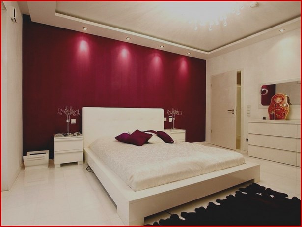 Rote wandfarbe schlafzimmer