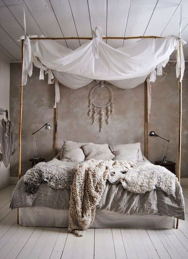 Schlafzimmer deko grau