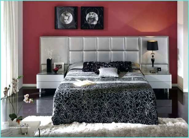 Schlafzimmer rot schwarz